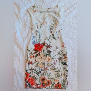 Zara Multicolor Floral Midi Dress